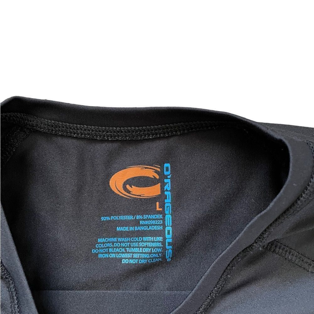 BLACK RASH GUARD O'RAGEOUS Size Large - Picture 3 of 4